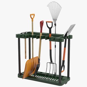 3D Gardening tool rack model