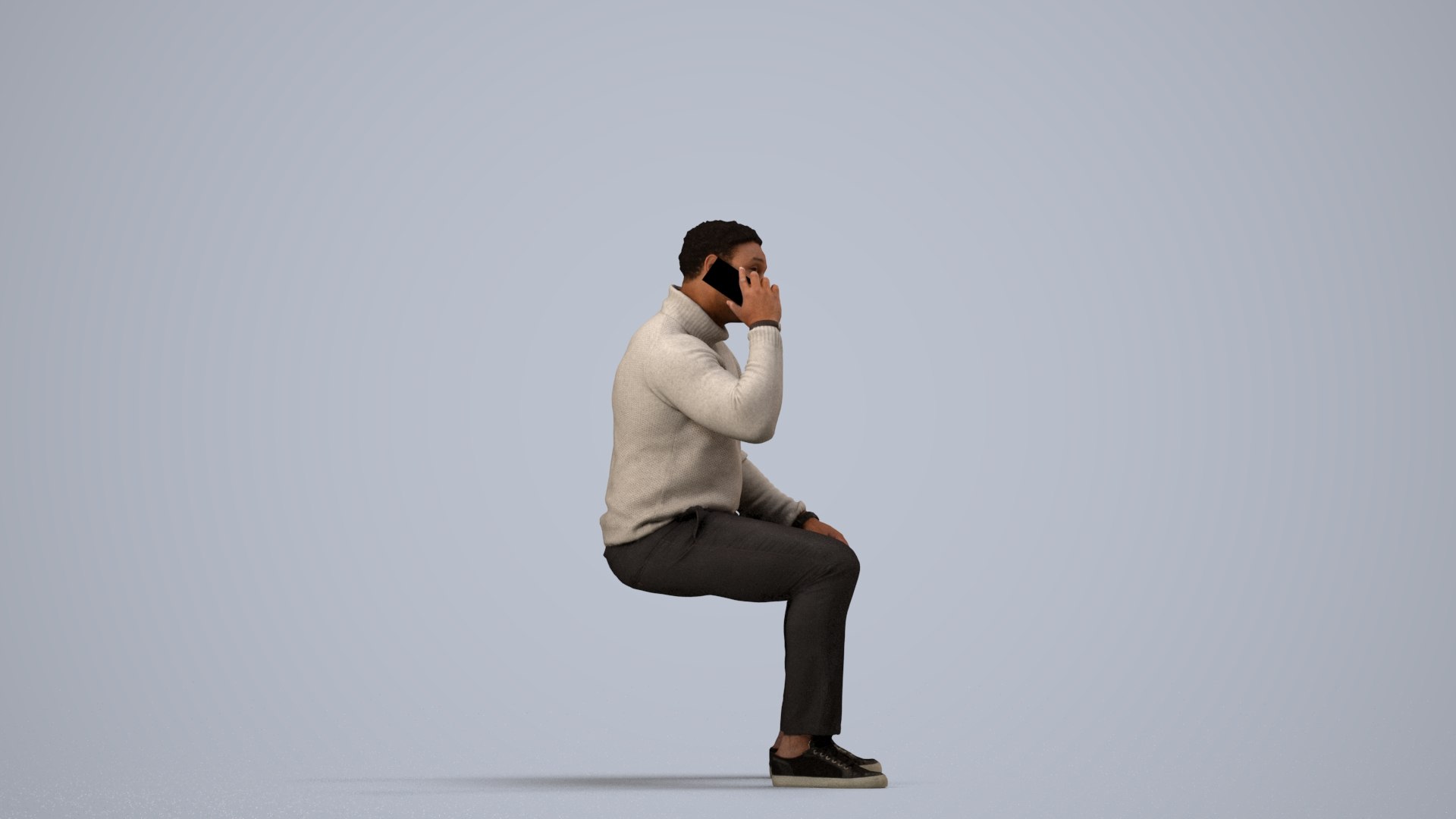 3D 00297Allen010 - Adult Black male making phone call at home in transitional seasonal clothing https://p.turbosquid.com/ts-thumb/mg/2JbWBc/E3/00297_allen010_state2_frame_0004/jpg/1773089595/1920x1080/fit_q87/752f9813b2d70d8be089016463082a6ae0dfaf55/00297_allen010_state2_frame_0004.jpg