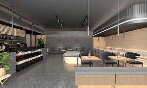 restaurant interior 3D