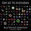 3D microbes micro bacteria cells