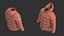 フード付きダウンジャケット（男性用）V2 Marvelous Designer CLO3D - zprj obj fbx