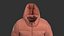 フード付きダウンジャケット（男性用）V2 Marvelous Designer CLO3D - zprj obj fbx