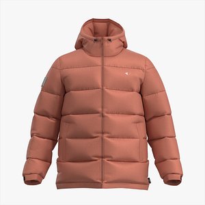 3D Hooded Puffer Jacket  Male V2  Marvelous Designer  CLO3D - zprj obj fbx model