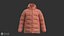 フード付きダウンジャケット（男性用）V2 Marvelous Designer CLO3D - zprj obj fbx