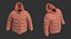 フード付きダウンジャケット（男性用）V2 Marvelous Designer CLO3D - zprj obj fbx