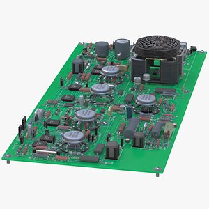 Electronic Circuit Board 3D model