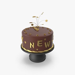 Happy New Year Cake model
