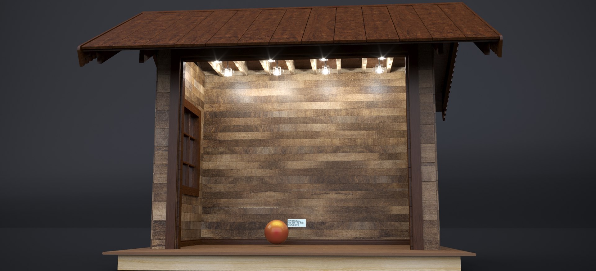 3D EUROPEAN COMMERCIAL WOODEN BUILDING STALL 2024-001 Model ...