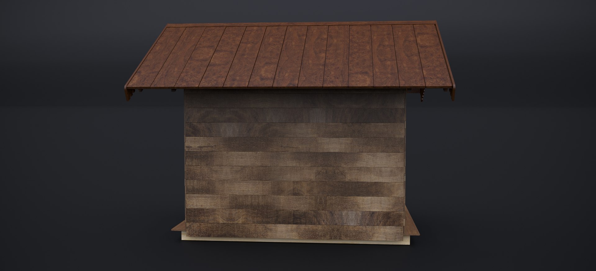 3D EUROPEAN COMMERCIAL WOODEN BUILDING STALL 2024-001 Model ...