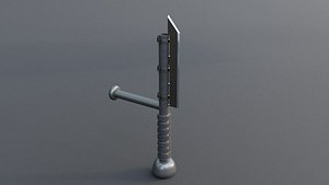 3D model Knife  Game Ready  Low Poly PBR 3D Model