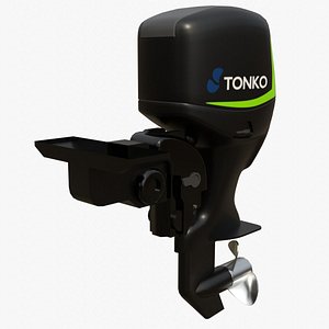 Outboard Motor 1A 3D model