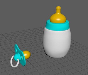 baby bottle and pacifier