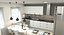 3d modern kitchen scene model