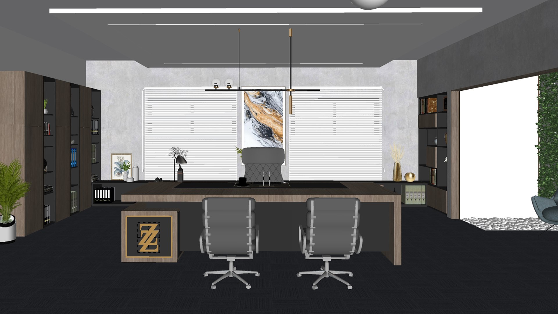 3D Office Interior - TurboSquid 2343474