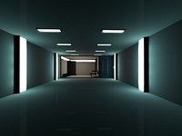Super Criminal Hi-Tech Lockup Scene Low Poly Game Model