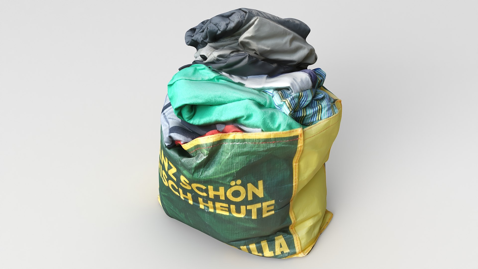 3D model Bag43 with Clothes - TurboSquid 1923628