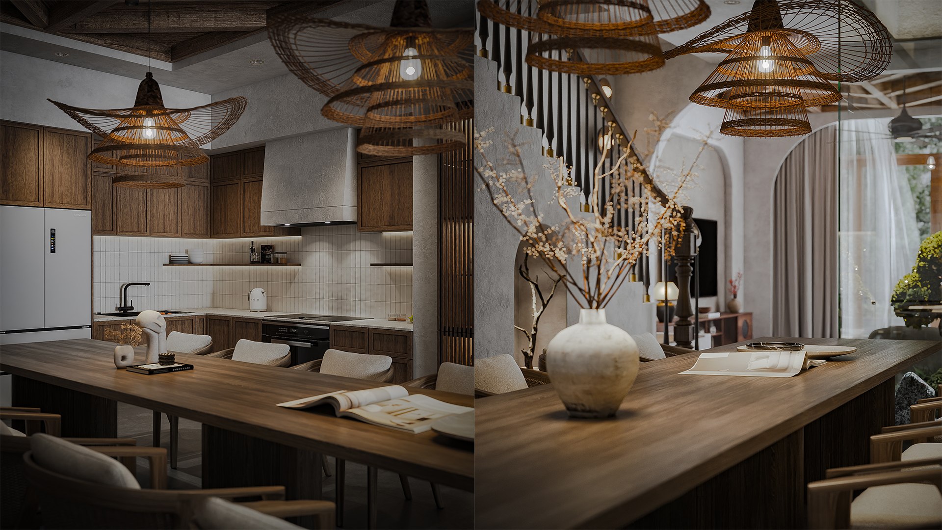 3D Modern Rustic Elegance - Living Dining Kitchen - Sneechvn - MAX FBX OBJ SKP Collada Simlab Blender https://p.turbosquid.com/ts-thumb/mg/SFcjoe/vv/modernrusticelegancelivingdiningkitchensneechvnpreview08/jpg/1734836591/1920x1080/fit_q87/c687632933b8d1ba6401afdd5bdc5d7feb5f896c/modernrusticelegancelivingdiningkitchensneechvnpreview08.jpg