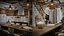 Modern Rustic Elegance - Living Dining Kitchen - Sneechvn - MAX FBX OBJ SKP Collada Simlab Blender