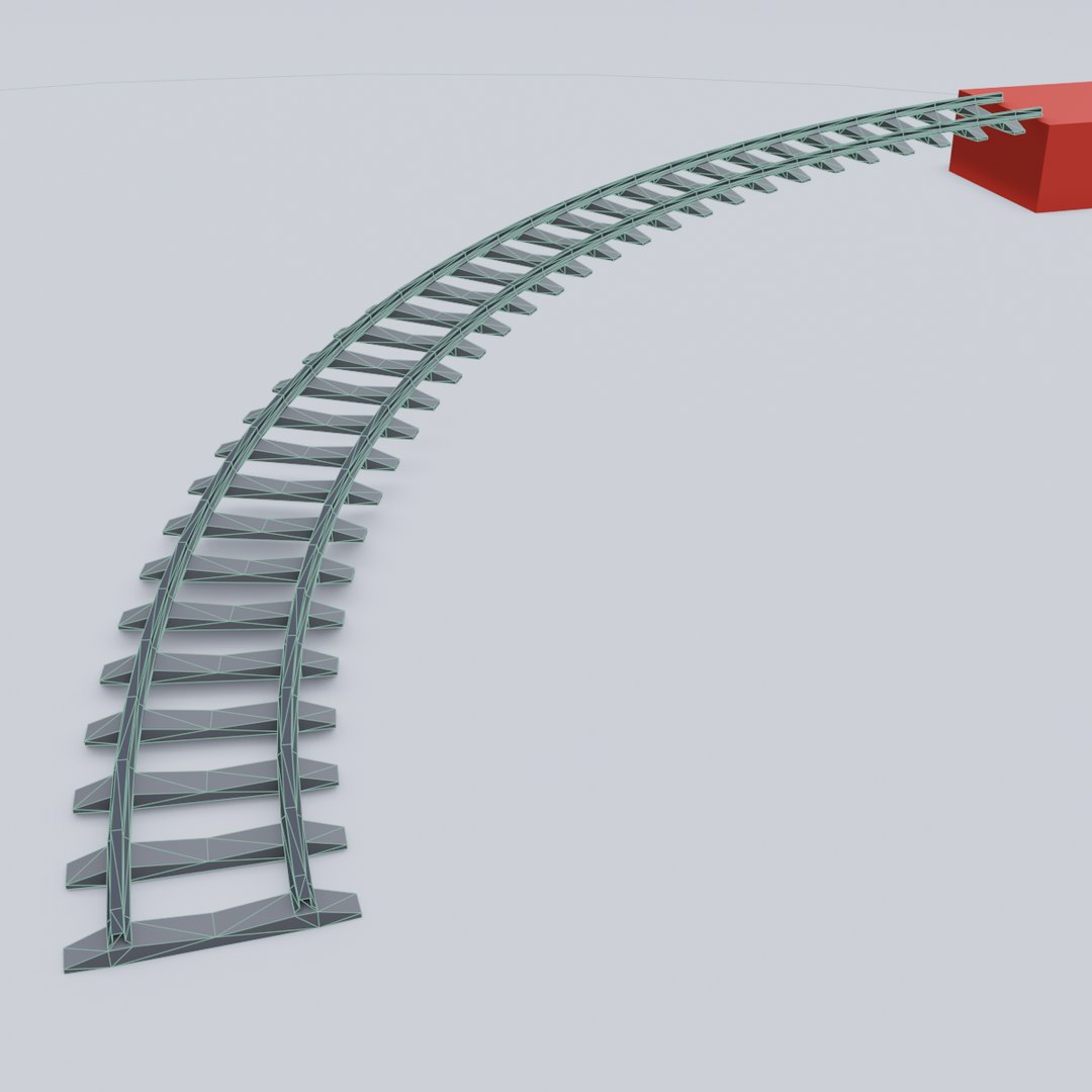 3D Railway Rails - TurboSquid 1547267