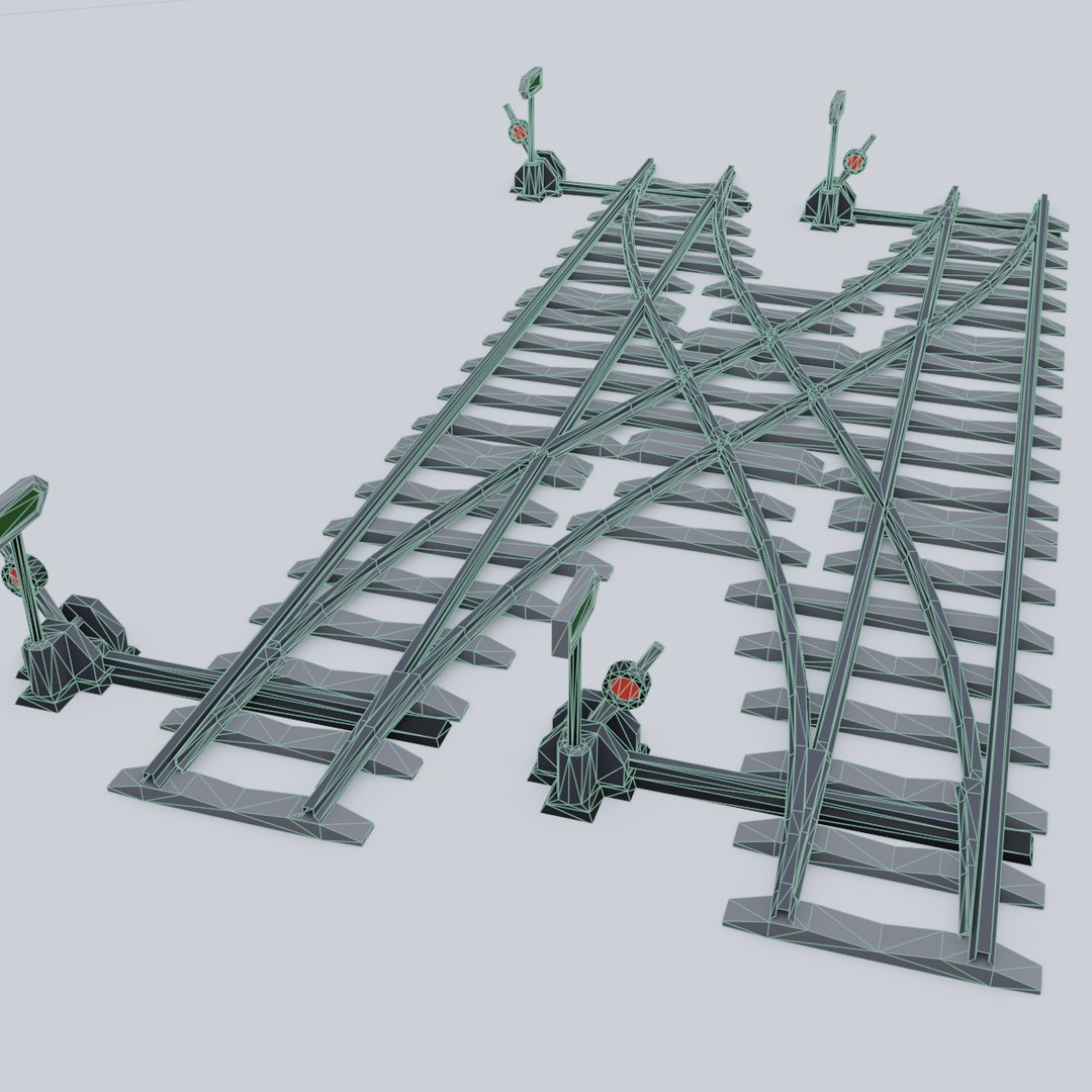 3D Railway Rails - TurboSquid 1547267