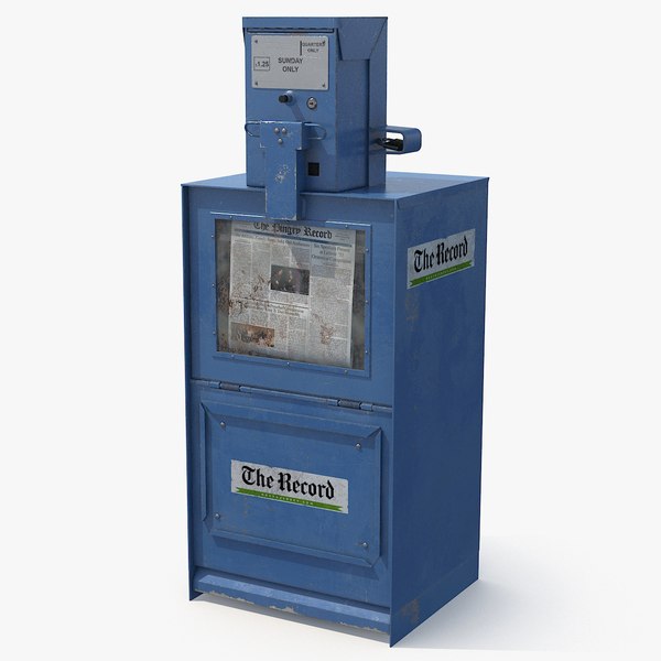 newspaper dispenser 3D model