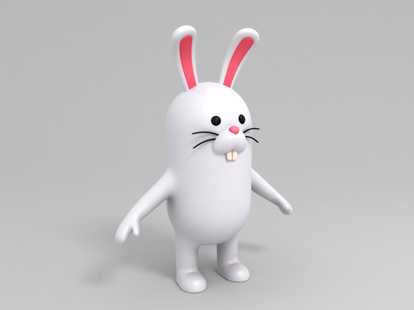 Rabbit Character Cartoon Model - TurboSquid 1252906