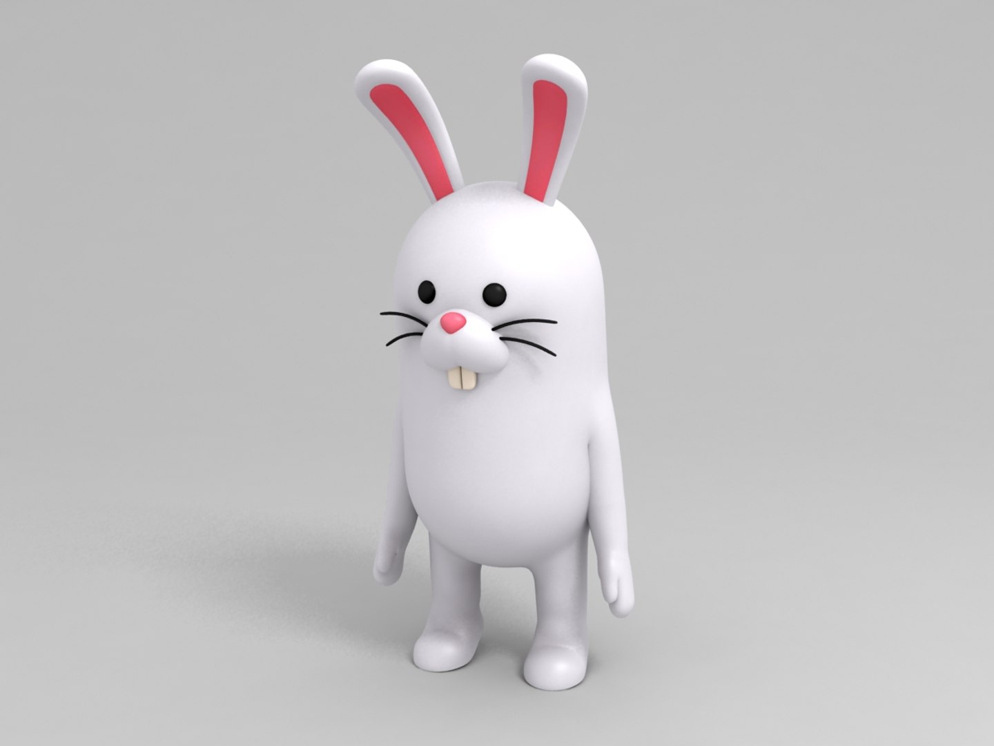 Rabbit Character Cartoon Model - TurboSquid 1252906