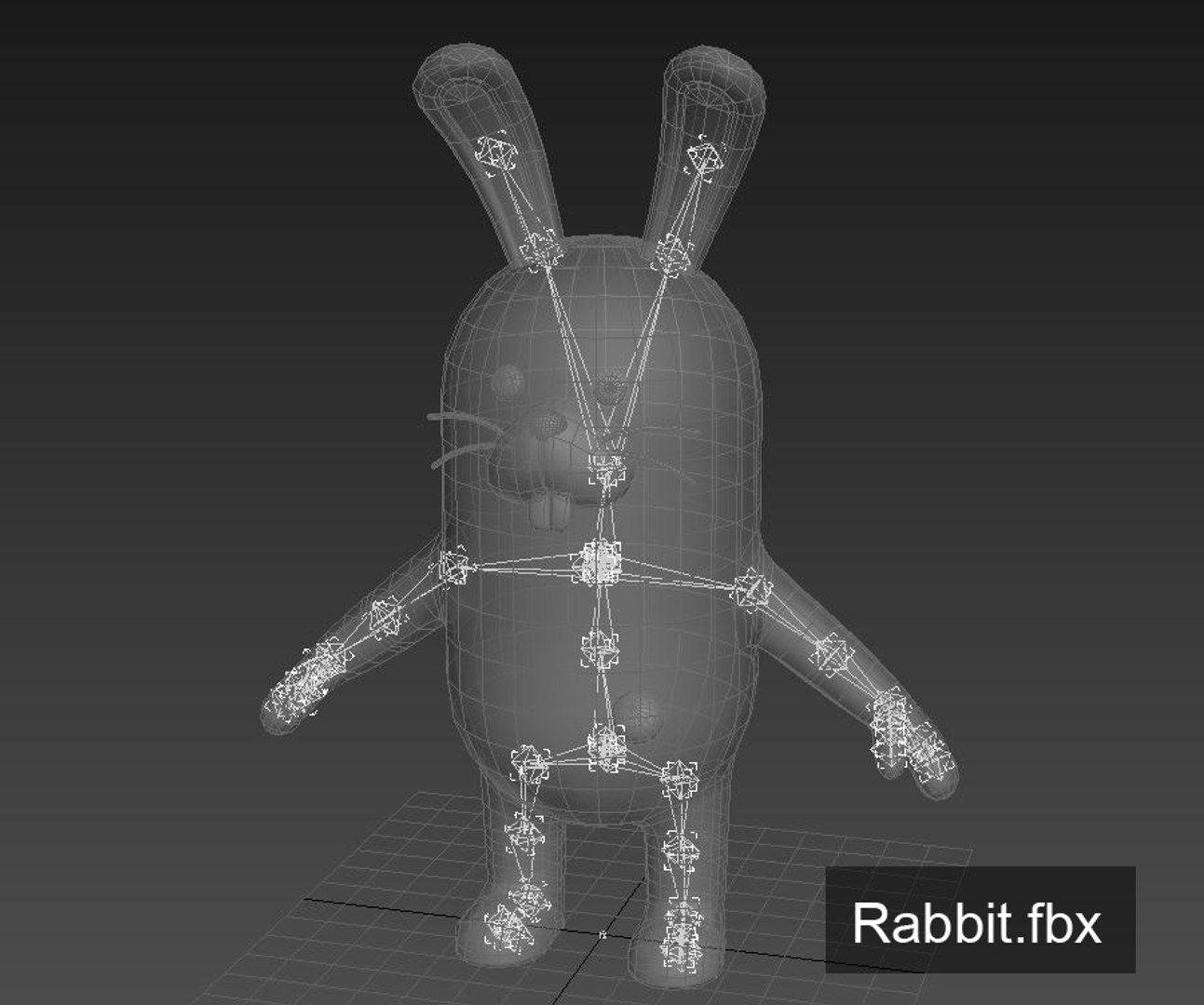 Rabbit Character Cartoon Model - TurboSquid 1252906