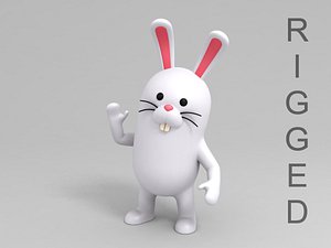 rabbit character cartoon model