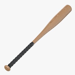 Wood Baseball Bat 3D model