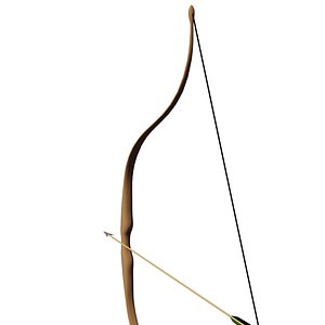 LOW POLY Recurve Bow and Arrow - Game Ready
