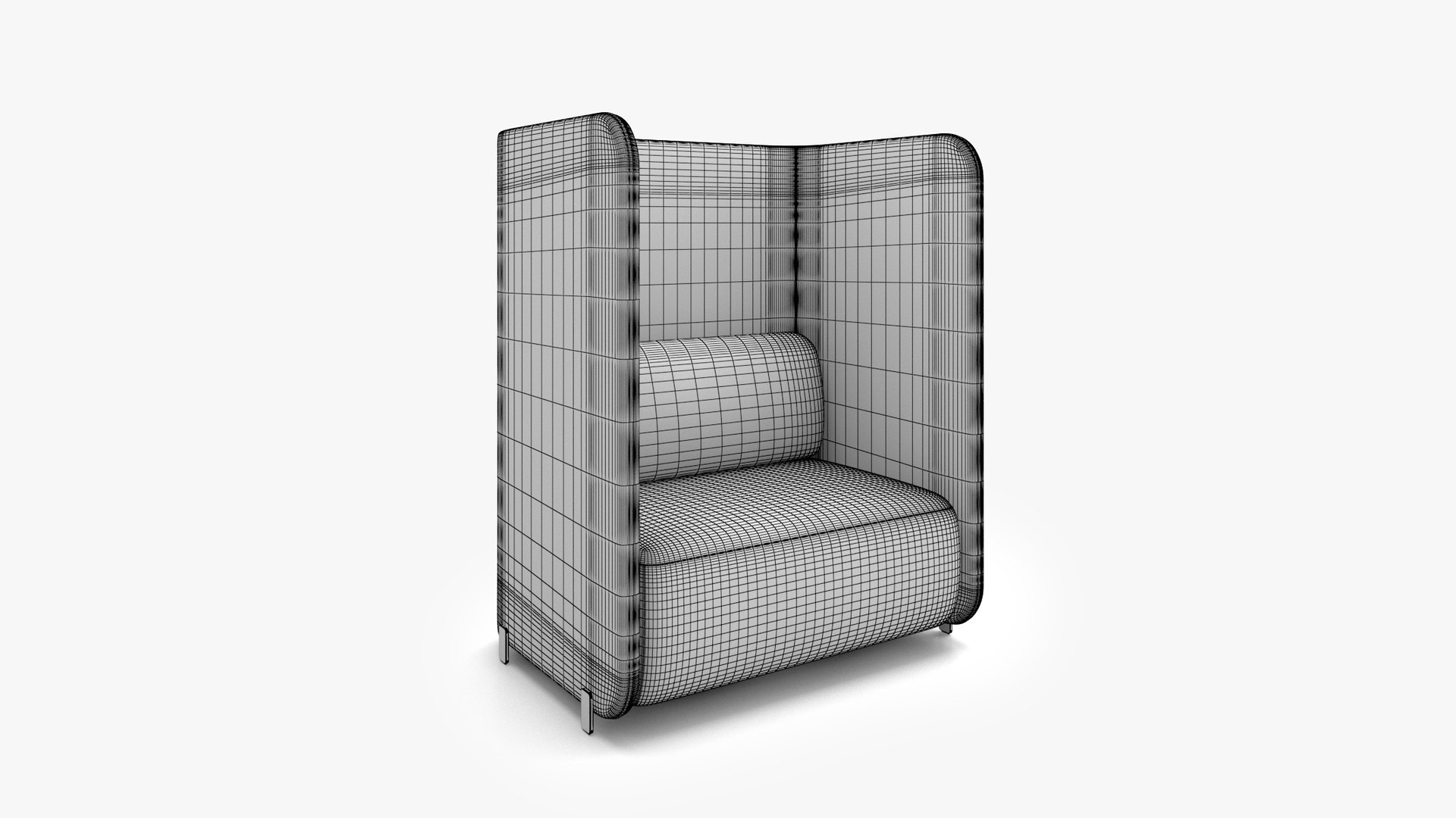 3D Model Bernhardt Design CODE Lounge With Standard Wall - TurboSquid ...