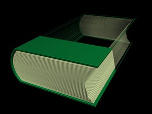 hd book 3D model
