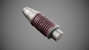 VOG-25P Fragmentation Grenade Launcher Round Low-poly 3D model 3D