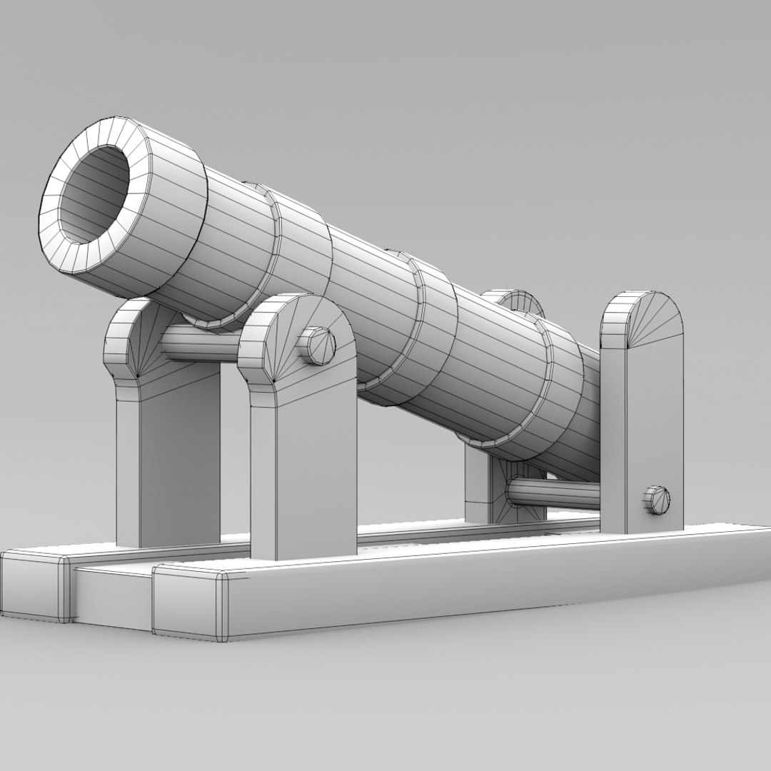 3d middle age bombard weapon