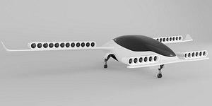 3D model air taxi lilium