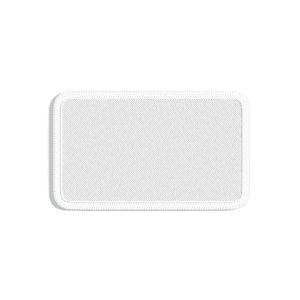 White Rectangular Embroidered Patch - lying embroidery rectangle badge