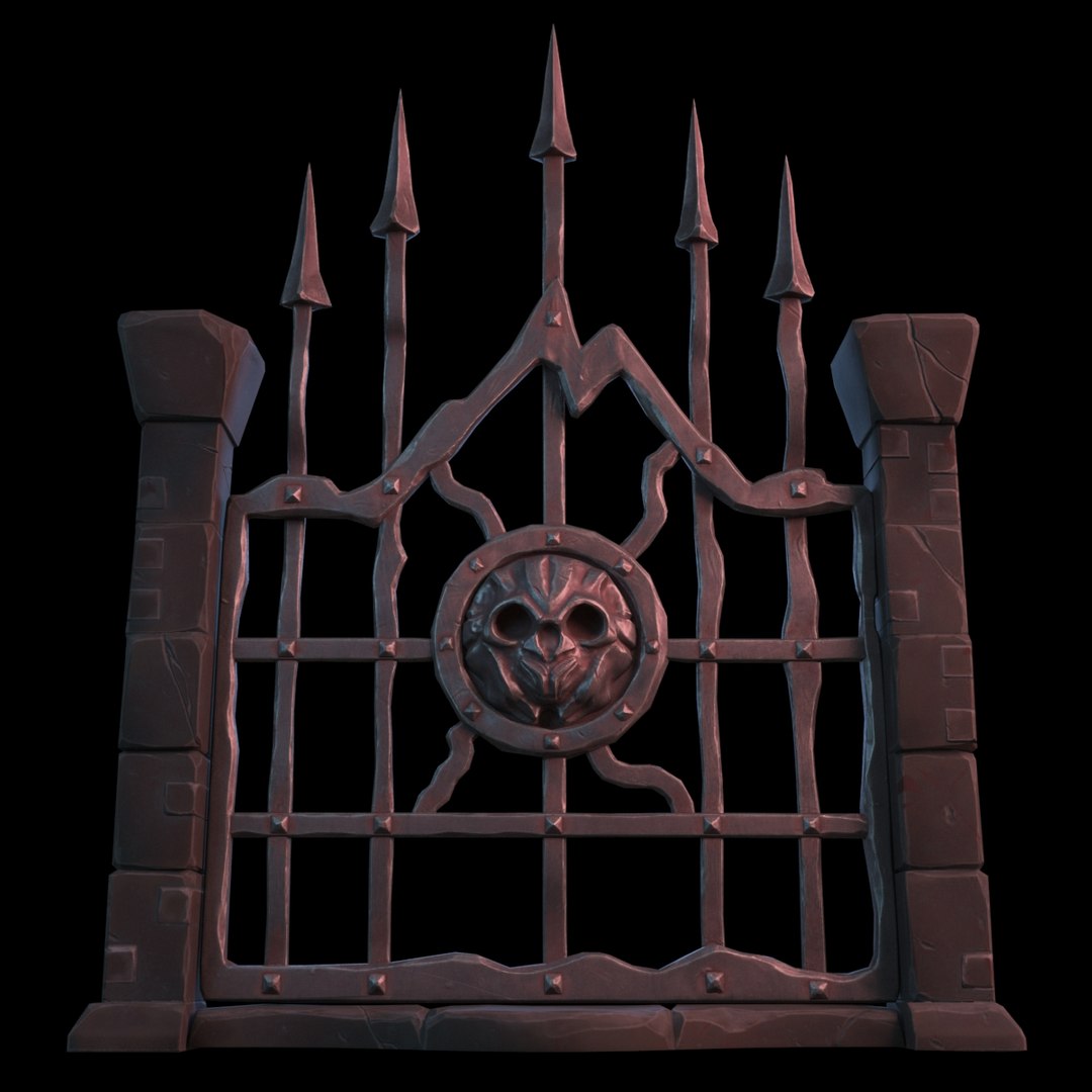 Fantasy gate 3D model - TurboSquid 1402285