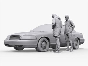 3D road accident