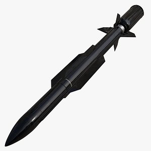 3D anti aircraft missile air model