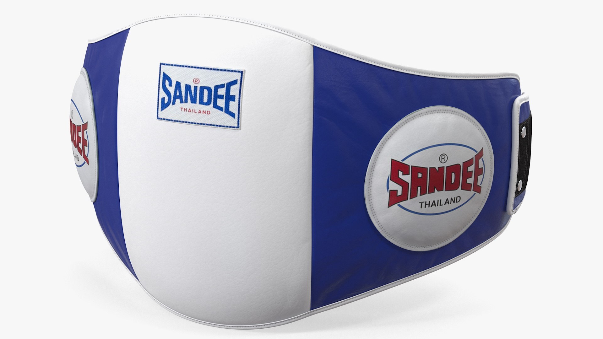 Sandee Velcro Belly Pad White Blue 3D model preview