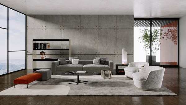 Best Living Scene 10- C4D - Maxwell model