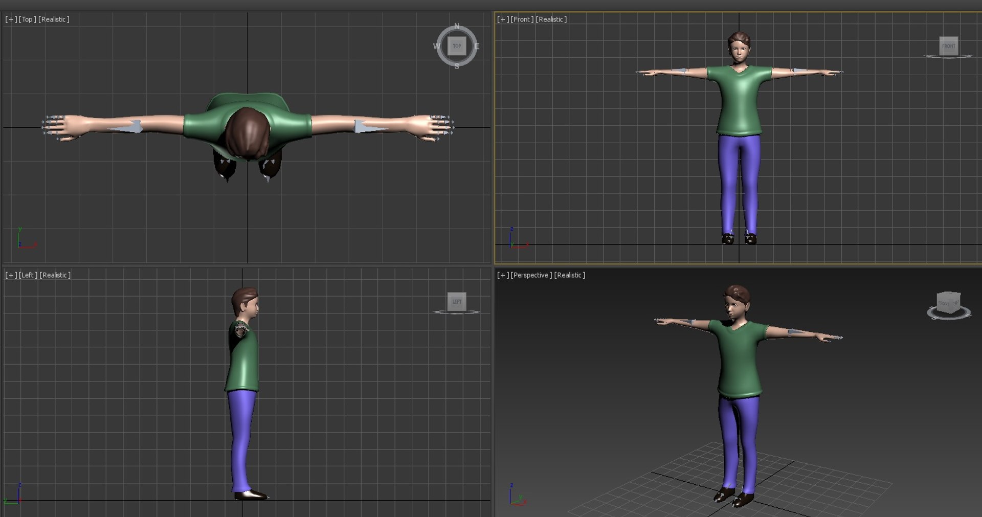 3ds Rigged Polygons