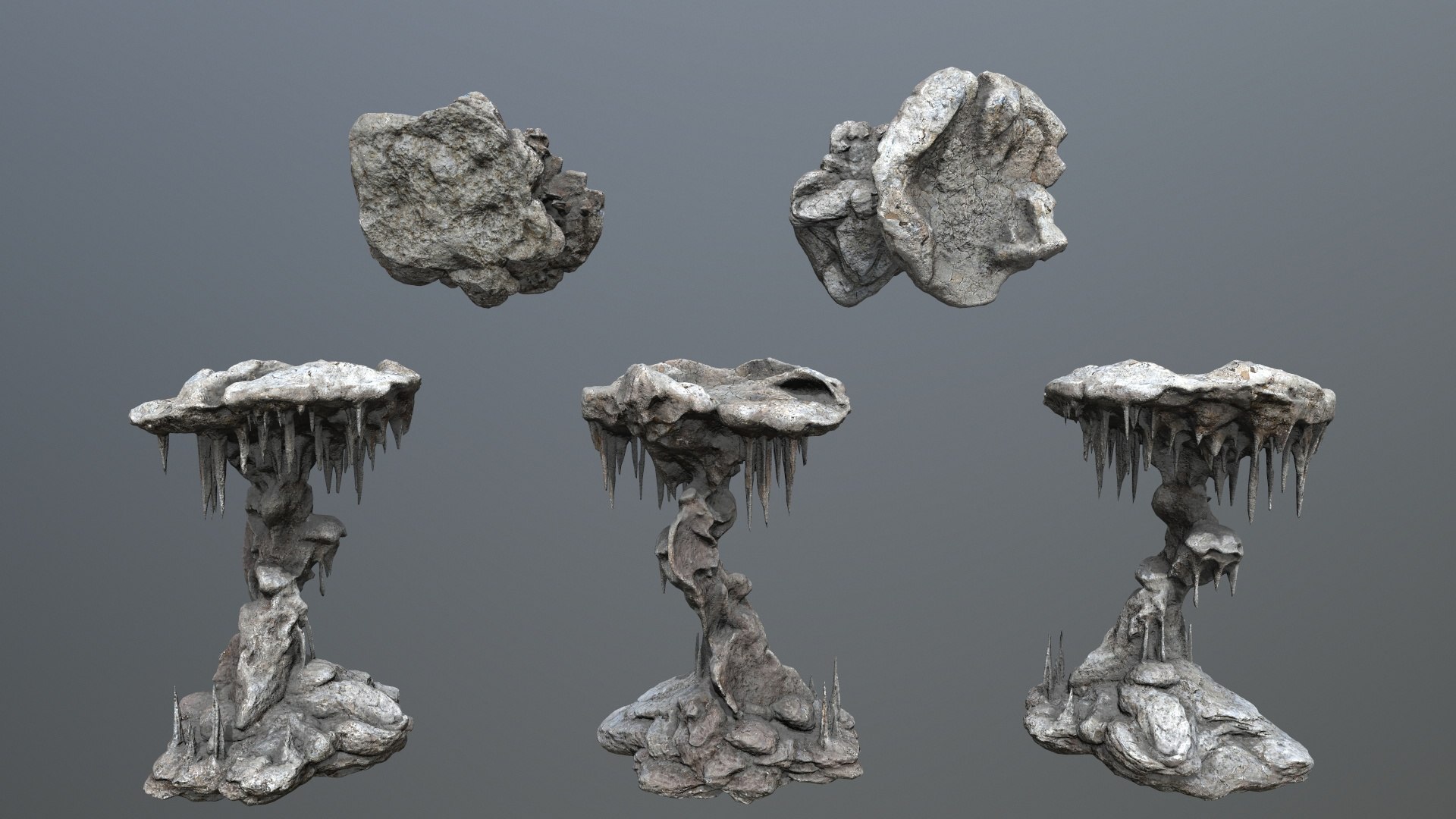 3D Cave Rocks Model - TurboSquid 2389053