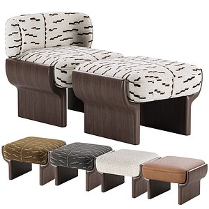 3D Lucky Armchair model