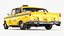Classic Checker Taxi Cab Rigged model