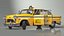 Classic Checker Taxi Cab Rigged model