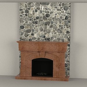 3d fireplace model