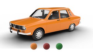 Renault 12 TL 1975 3d model 3D