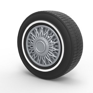 wheel diecast 3D model